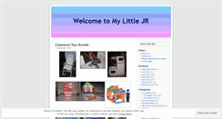 Desktop Screenshot of mylittlejr.wordpress.com