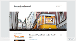 Desktop Screenshot of livemusiconthecanal.wordpress.com