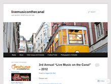 Tablet Screenshot of livemusiconthecanal.wordpress.com