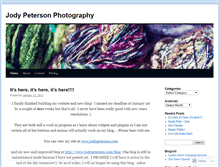 Tablet Screenshot of jodypetersonphotography.wordpress.com
