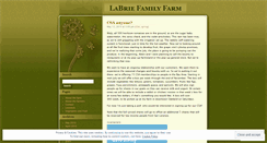 Desktop Screenshot of labriefamilyfarm.wordpress.com