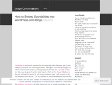 Tablet Screenshot of imageconversations.wordpress.com