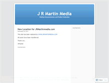 Tablet Screenshot of jrmartinmedia.wordpress.com