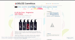 Desktop Screenshot of dolceecosmeticos.wordpress.com