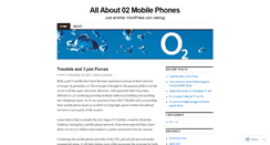 Desktop Screenshot of 02mobilephones.wordpress.com