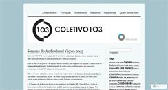 Desktop Screenshot of coletivo103.wordpress.com
