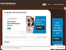 Tablet Screenshot of marciludioses.wordpress.com