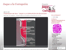 Tablet Screenshot of jaquealacorrupcion.wordpress.com