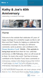 Mobile Screenshot of kathyandjoeanniversary.wordpress.com
