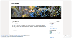 Desktop Screenshot of faccsports.wordpress.com