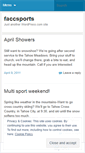 Mobile Screenshot of faccsports.wordpress.com