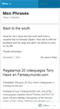 Mobile Screenshot of msnphrases.wordpress.com