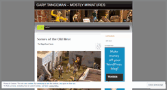 Desktop Screenshot of garytangeman.wordpress.com