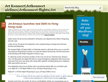 Tablet Screenshot of jetkonnectairlines.wordpress.com