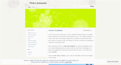 Desktop Screenshot of pinklemonaid.wordpress.com