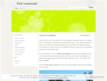 Tablet Screenshot of pinklemonaid.wordpress.com