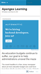 Mobile Screenshot of apangealearning.wordpress.com