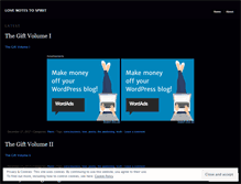 Tablet Screenshot of lovenotestospirit.wordpress.com