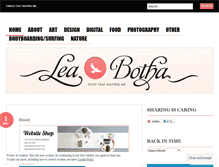 Tablet Screenshot of leabotha.wordpress.com