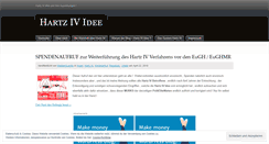 Desktop Screenshot of hartz4idee.wordpress.com