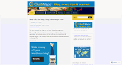 Desktop Screenshot of clustrmaps.wordpress.com