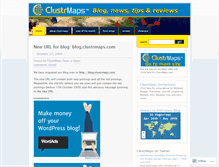 Tablet Screenshot of clustrmaps.wordpress.com