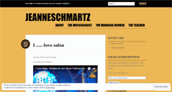 Desktop Screenshot of jeanneschmartz.wordpress.com