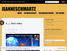 Tablet Screenshot of jeanneschmartz.wordpress.com