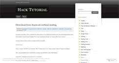 Desktop Screenshot of hacktutorial.wordpress.com