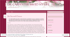 Desktop Screenshot of drcarpentersavedmylife.wordpress.com