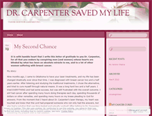 Tablet Screenshot of drcarpentersavedmylife.wordpress.com