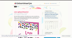 Desktop Screenshot of geboortekaartjes.wordpress.com