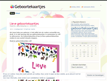 Tablet Screenshot of geboortekaartjes.wordpress.com