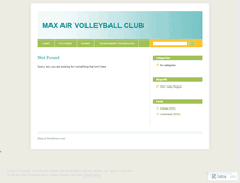 Tablet Screenshot of maxairvolleyball.wordpress.com
