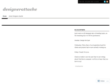 Tablet Screenshot of designerattache.wordpress.com