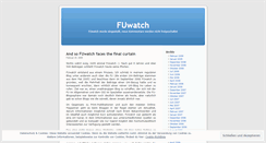 Desktop Screenshot of fuwatch.wordpress.com