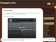 Tablet Screenshot of pedagogicusrex.wordpress.com