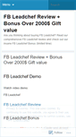 Mobile Screenshot of fbleadchefreview.wordpress.com