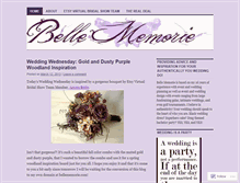 Tablet Screenshot of bellememorie.wordpress.com