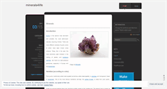 Desktop Screenshot of minerals4life.wordpress.com