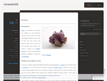 Tablet Screenshot of minerals4life.wordpress.com