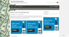 Desktop Screenshot of deconstructingmadness.wordpress.com