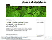 Tablet Screenshot of elevenoclockalchemy.wordpress.com