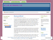 Tablet Screenshot of mylifemyperspective.wordpress.com