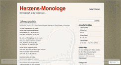 Desktop Screenshot of herzensmonologe.wordpress.com