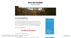 Desktop Screenshot of fromthefoothills.wordpress.com