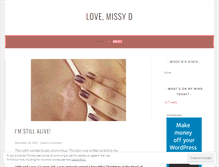 Tablet Screenshot of lovemissyd.wordpress.com