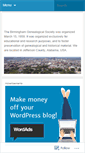 Mobile Screenshot of birminghamgenealogy.wordpress.com