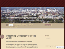 Tablet Screenshot of birminghamgenealogy.wordpress.com