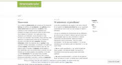 Desktop Screenshot of dictandoaldictador.wordpress.com